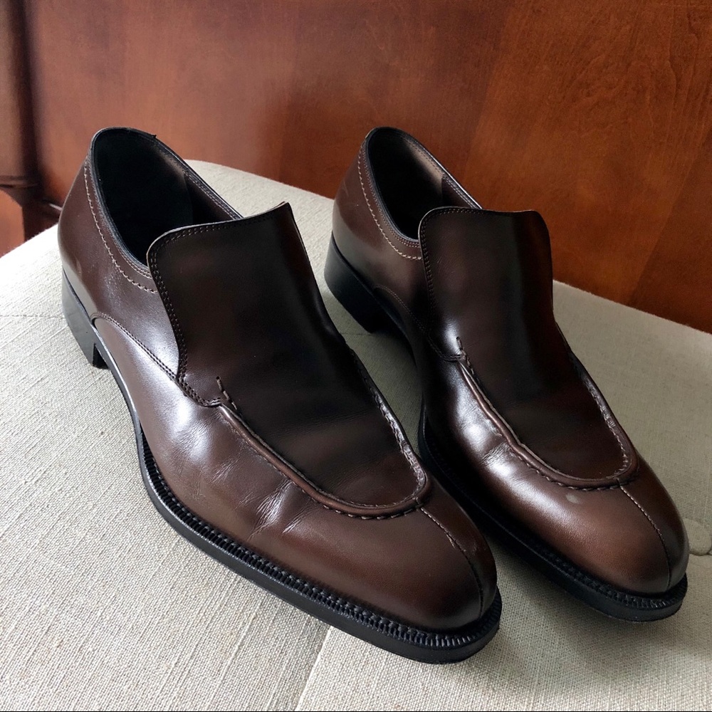 Ferragamo Brown Leather Shoes